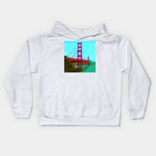 Golden Gate Bridge 001 Kids Hoodie